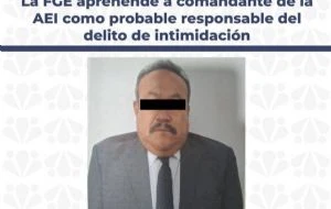 Detienen a comandante de la Fiscalía de Desaparecidos de Puebla por colusión con la delincuencia