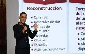Sheinbaum presenta cuatro ejes de trabajo para atender emergencias por lluvias