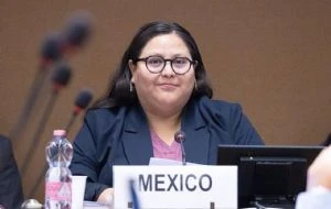 Citlalli Hernández presume programas sociales y baja de 29% en feminicidios ante la ONU
