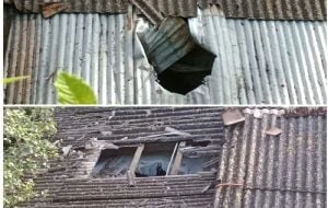 En Papantla, tres adultos y un menor resultaron heridos en un ataque con explosivos desde un dron