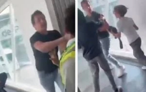 Pasajero insulta y golpea a personal de Viva Aerobus (Video)