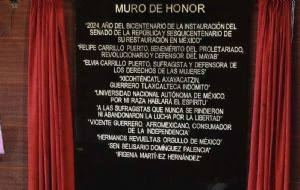 Senado devela el nombre de Ifigenia Martínez en el Muro de Honor