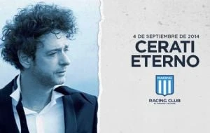 Gustavo Cerati: leyenda del rock con los colores de Racing Club