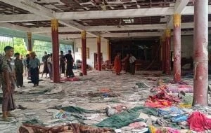 Al menos 23 muertos tras ataque aéreo contra un monasterio budista en Myanmar