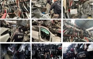 Aseguran mil 863 toneladas de autopartes en CDMX
