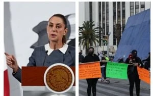 “No son muchos trabajadores”: Sheinbaum sobre protestas del SAT