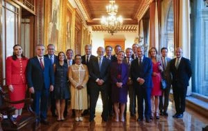 Sheinbaum se reúne con Slim y CCE; dan seguimiento al Plan México