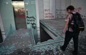La CDMX apoya a la UNAM para denunciar destrozos en la marcha contra la gentrificación