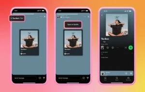 Ahora se pueden compartir en notas de Instagram las canciones de Spotify escuchadas en tiempo real
