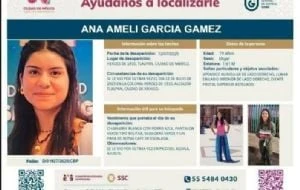 Continúa búsqueda de Ana Ameli, estudiante de la UNAM que desapareció en el Ajusco