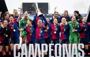 El Barcelona golea 5-0 al Real Madrid y gana la Supercopa de España femenina