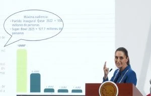 El Mundial de Futbol pondrá en alto el nombre de México, dice Sheinbaum