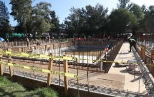 Brugada supervisa obra de la Utopía ubicada en La Magdalena Mixiuhca; abrirá en enero