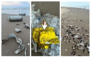 Encuentran restos de un cohete Starship en una playa de Tamaulipas