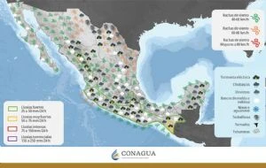 Lluvias fuertes e intensas azotarán el martes a más de la mitad del país
