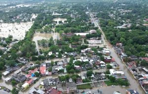 Suman 48 municipios afectados en Veracruz por lluvias, inundaciones y desbordamiento de ríos