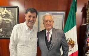 “Me visitó un patriota”, dice Fernández Noroña tras recibir a Manuel Bartlett