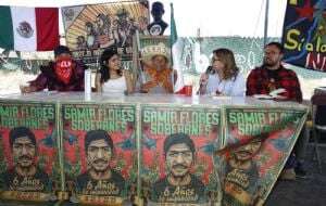 Bases de apoyo al EZLN exigieron justicia por el asesinato del activista Samir Flores