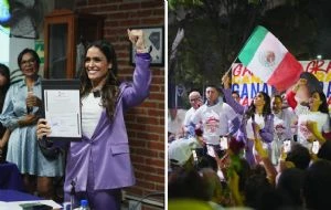 Entre mariachis, Alessandra Rojo de la Vega recibe constancia como ganadora en la Cuauhtémoc
