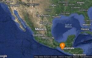 Se registra sismo de magnitud 4.8 en Chiapas, cerca de la frontera con Guatemala