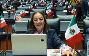 Petardo lanzado al Senado lesionó a la legisladora morenista Lucía Trasviña