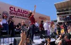 "¡Empleos Claudia, queremos empleos!”: Sheinbaum midió su fuerza en Atlacomulco, cuna del priismo (Video)