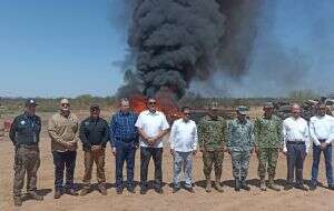 La FGR destruye narcotanques, máquinas tragamonedas y droga en Sonora