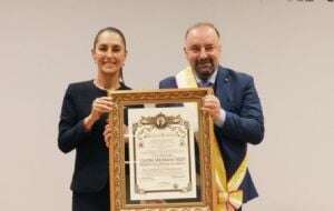 Sheinbaum agradece tras recibir el premio Premio Internazionale Bonifacio VIII