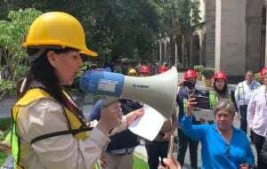 Así participó Palacio Nacional en el simulacro de sismo (Video)