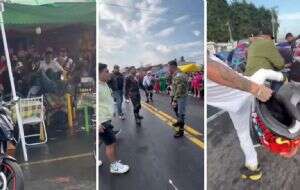 Trifulca de motociclistas en Tres Marías; interviene la Guardia Nacional (Video)