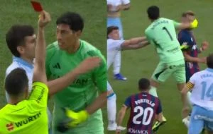 Esteban Andrada, exportero de Monterrey, da puñetazo a rival en Segunda División española (Video)