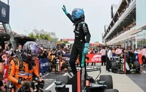 Russell logra la pole position del GP de Canadá pese a chocar con compañero de equipo, Antonelli