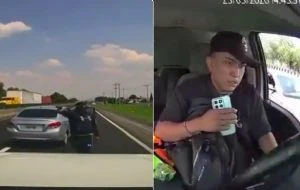 Captan atraco a camión con relojes de alta gama a la salida del AIFA (Videos)