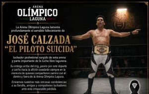 Muere el luchador “Piloto Suicida” tras desnucarse por mala caída en plena función (Video)