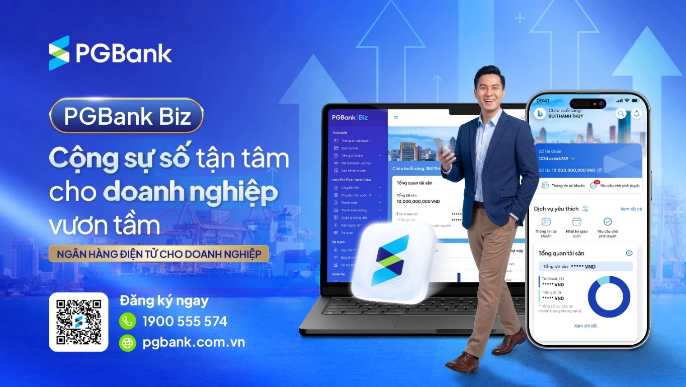 Ra mắt ngân hàng số hợp kênh PGBank Biz dành cho doanh nghiệp