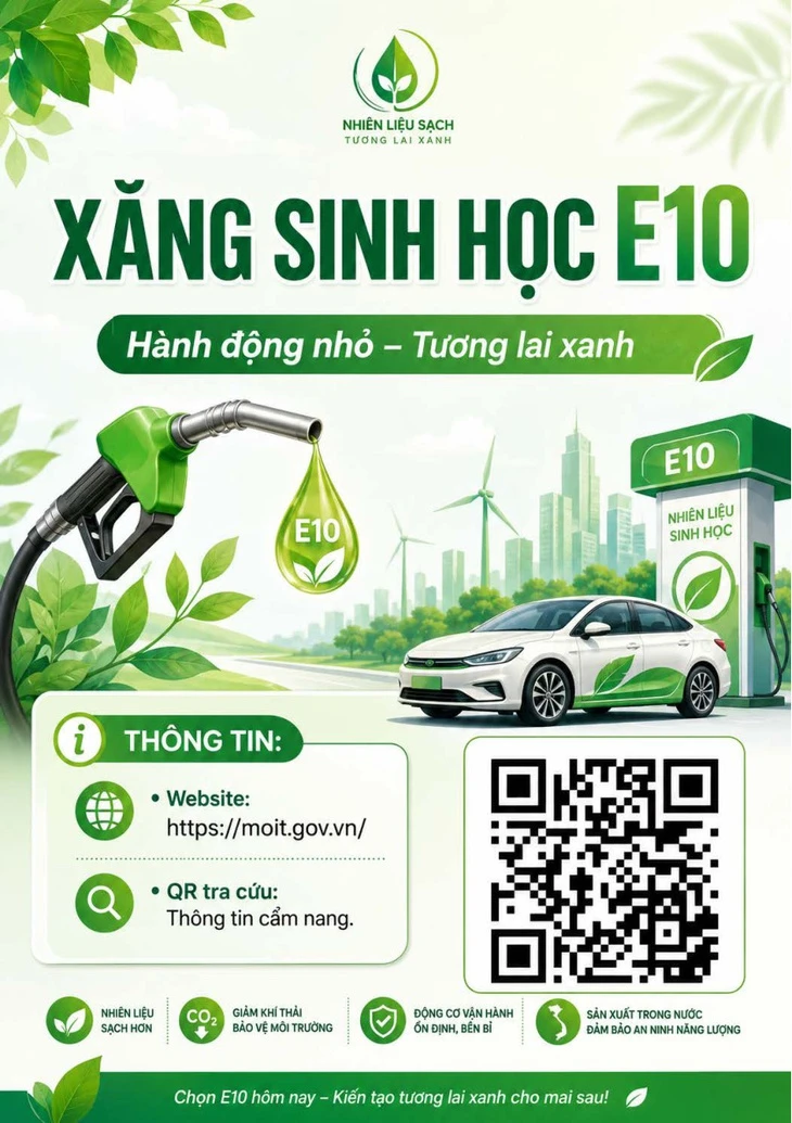 Bộ Công Thương nêu những loại xe cần lưu ý khi dùng E10, công bố cẩm nang xăng sinh học