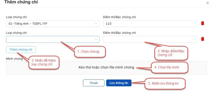 Cách thức đăng ký nguyện vọng xét tuyển trên hệ thống của bộ