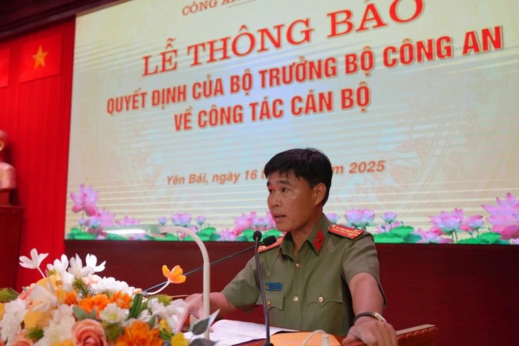Giám đốc Công an tỉnh Yên Bái làm Cục trưởng Cục trang bị và kho vận