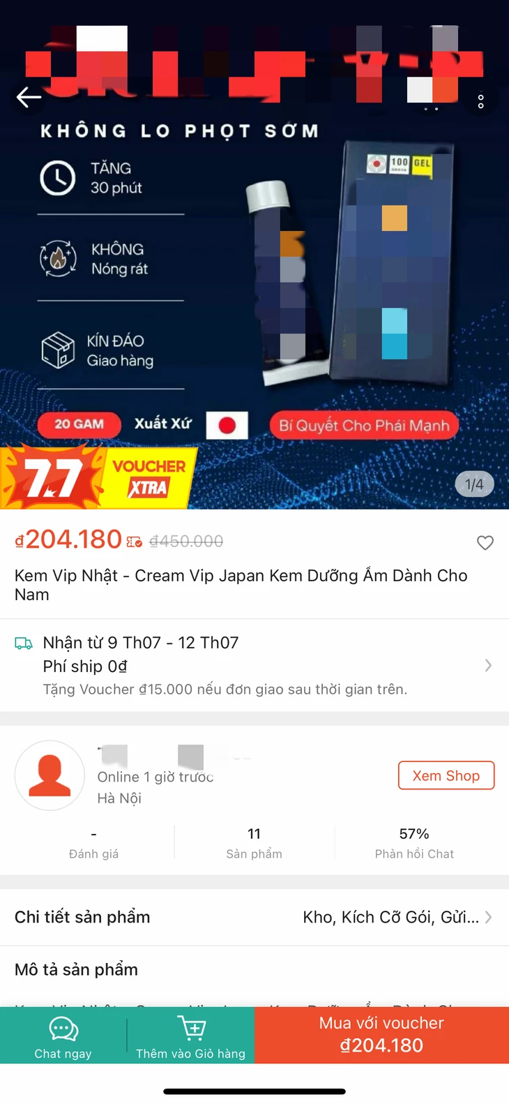 Mập mờ nguồn gốc sản phẩm hỗ trợ tình dục