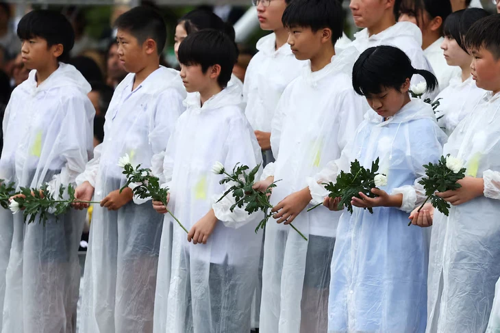 Nagasaki tưởng niệm 80 năm thảm họa bom nguyên tử, cảnh báo 'bóng ma' chiến tranh hạt nhân