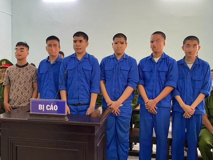 Cướp 95.000 đồng của học sinh, 6 thanh thiếu niên lãnh 18-39 tháng tù