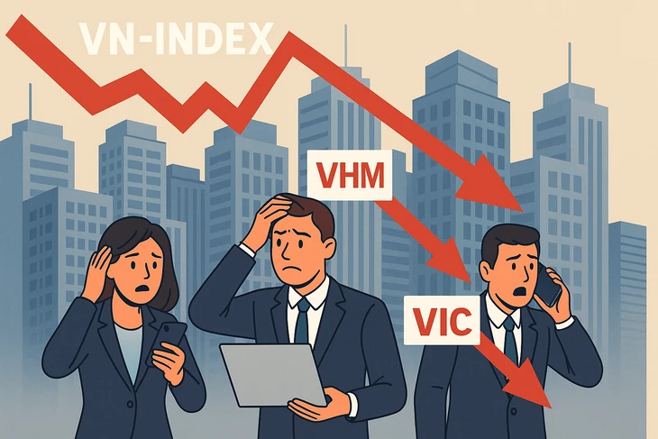 Chứng khoán giảm mạnh, loạt cổ phiếu bất động sản bị bán mạnh sau đề xuất thuế