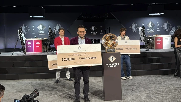 Vượt qua Niemann, kỳ thủ Aronian đăng quang Freestyle Chess Grand Slam