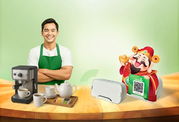Vietcombank và Mobifone ra mắt dịch vụ Loa thần tài
