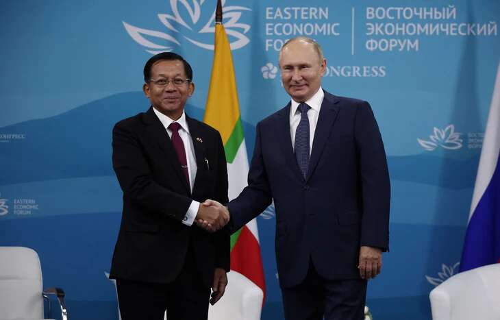 Lãnh đạo chính quyền quân sự Myanmar đến Nga gặp ông Putin