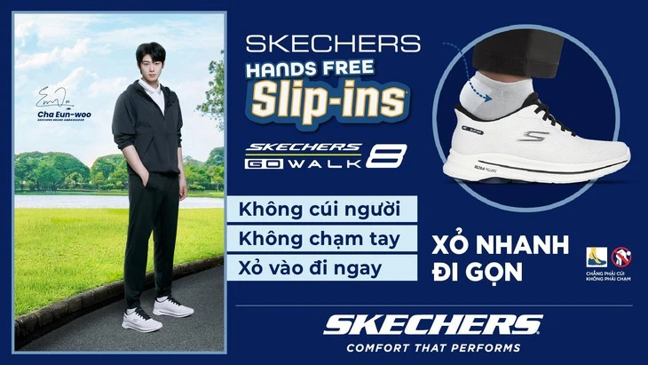 Skechers GOWalk 8 đồng hành mọi hành trình, êm ái từng bước chân
