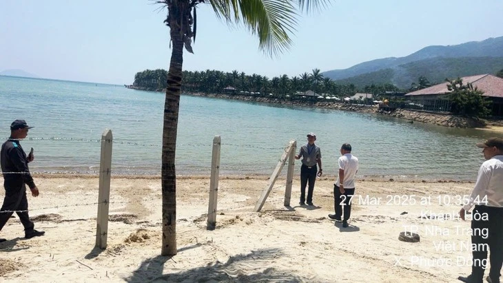 Công ty Hoàn Cầu: 'Việc rào bãi biển Nha Trang được UBND xã, công an chứng kiến'