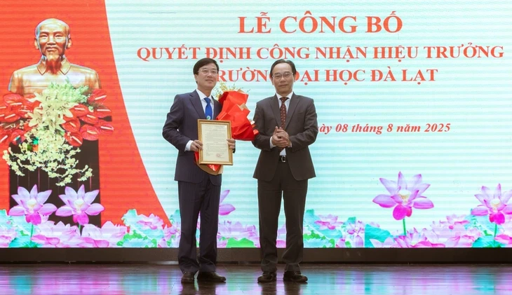 Tiến sĩ Lê Minh Chiến tiếp tục làm hiệu trưởng Trường đại học Đà Lạt