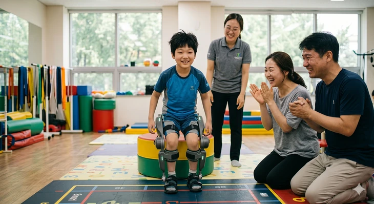 Robot kết hợp game đá bóng giúp trẻ teo cơ tủy đứng dậy sau 6 tuần