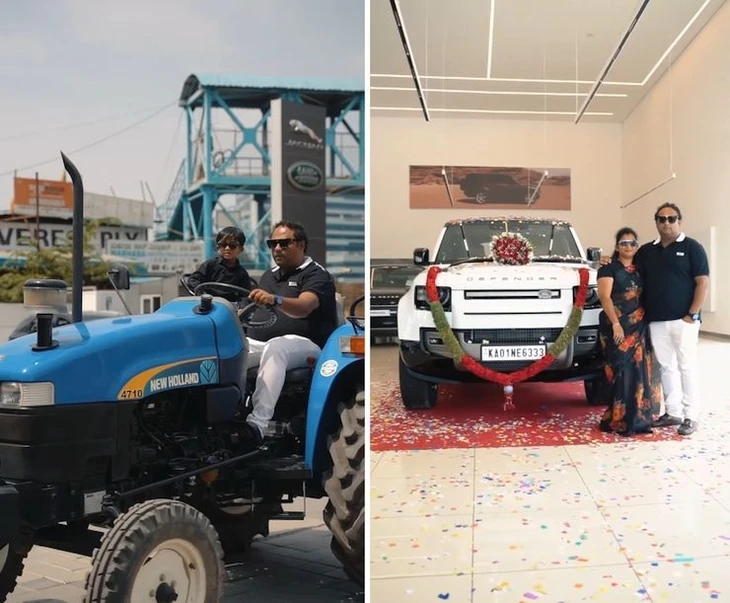 Nông dân lái máy cày đi mua xe Land Rover Defender tiền tỉ